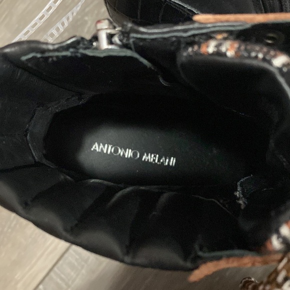 NWOT! Antonio Melani Black‎ and Brown Women's Boots - Picture 6 of 7